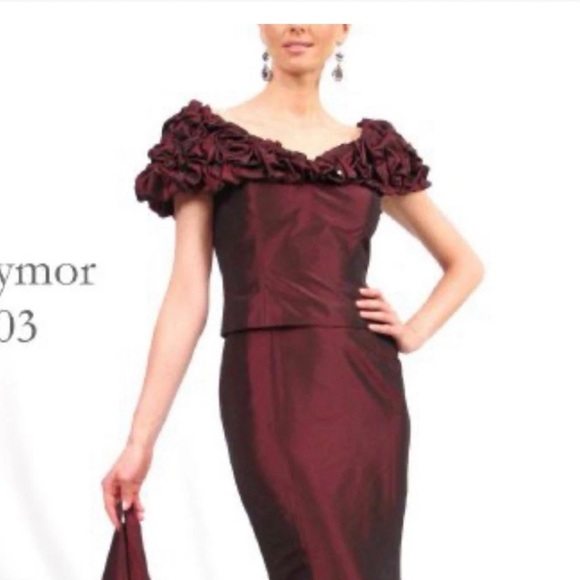 Daymor Couture Elegant Berry Women's Dress size 8 - Picture 4 of 7